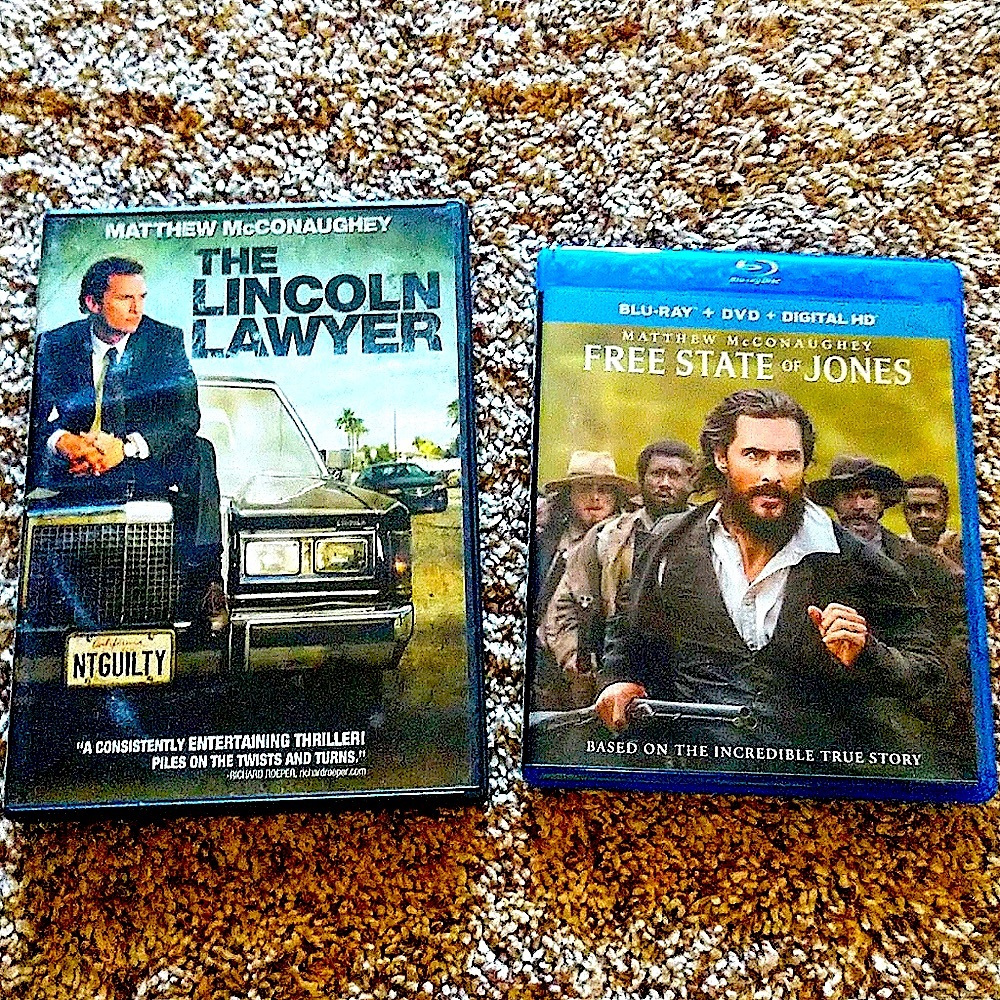 2 Matthew McConaughey DVD & blue ray movies